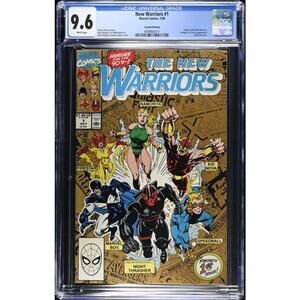 New Warriors #1 (7/90) Graded CGC 9.6 2nd  Second Printing  864011